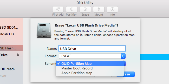 format usb on mac for pc and mac exfat fat32